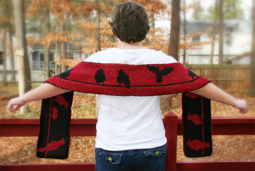 Double knit scarf pattern free